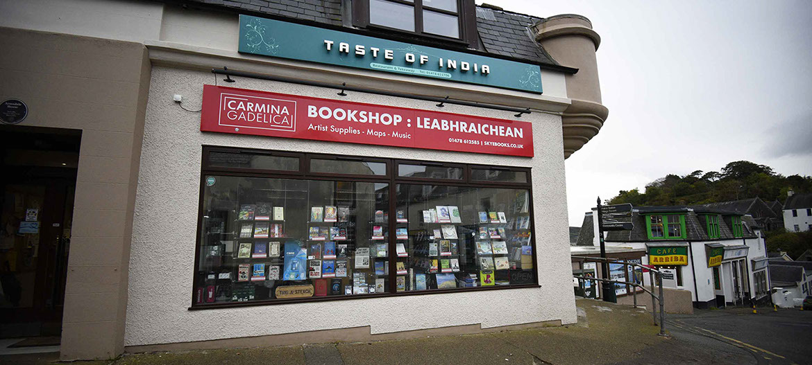 Carmina Gadelica is a book shop located in Portree on the Isle of Skye